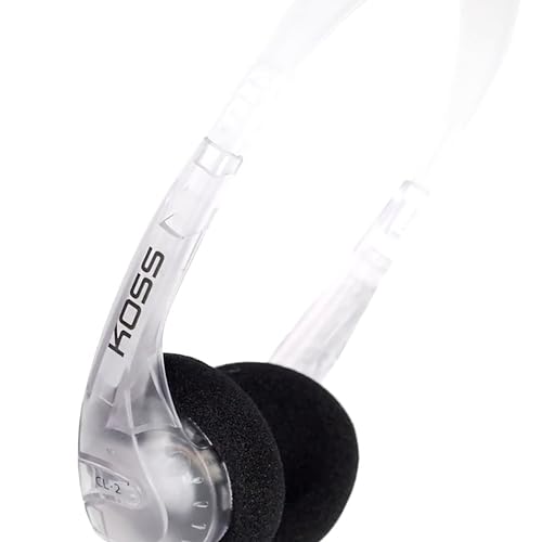 Koss CL/2 Clear Transparent On-Ear Headphone, Retro Look, Lightweight, 3.5mm Jack, 6 Foot Cord - Image 3