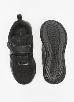 Dash Kids' Textured Hook and Loop Closure Sports Shoes  - Image 4