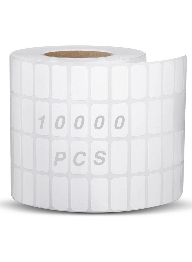 مارسبارك 10000 قطعة من ملصقات حاويات تخزين اللوحة الماسية، ملصقات فنية من الألماس الأبيض، ملصقات فنية لرقم الاسم، ملصقات صغيرة ذاتية اللصق، ملصقات مستطيلة صغيرة فارغة، ملصقات قابلة للكتابة لمكتب DIY - Image 1