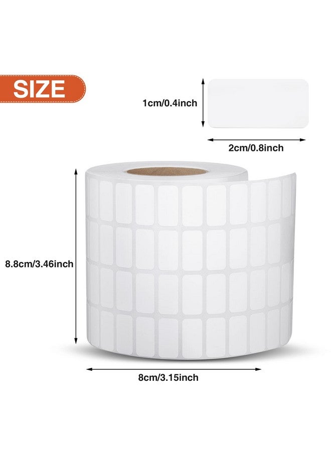 مارسبارك 10000 قطعة من ملصقات حاويات تخزين اللوحة الماسية، ملصقات فنية من الألماس الأبيض، ملصقات فنية لرقم الاسم، ملصقات صغيرة ذاتية اللصق، ملصقات مستطيلة صغيرة فارغة، ملصقات قابلة للكتابة لمكتب DIY - Image 2