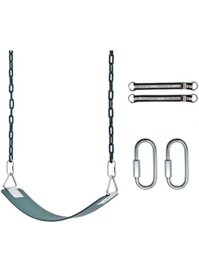 Rainbow Toys Swings Seats Garden Games Children Swing Seat, EVA Soft Board Swing Children's Swing Kindergarten Swing, 4 Bright Colors Playground Swing Set - Image 1