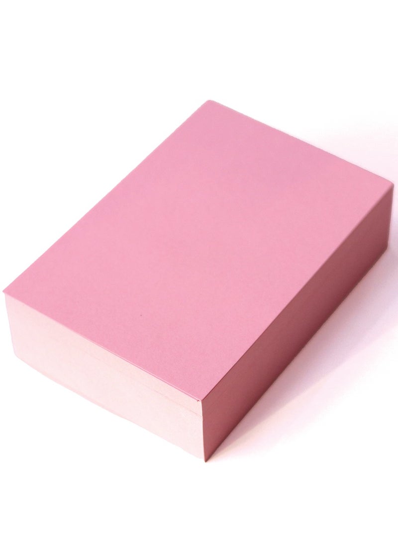 firstnock A6 Pink Color Paper | Cardstock (10x15 cm) 250 GSM Thickness 50 Pcs | Premium Quality Paper for Crafts, Invitations, and DIY Projects  - Image 1