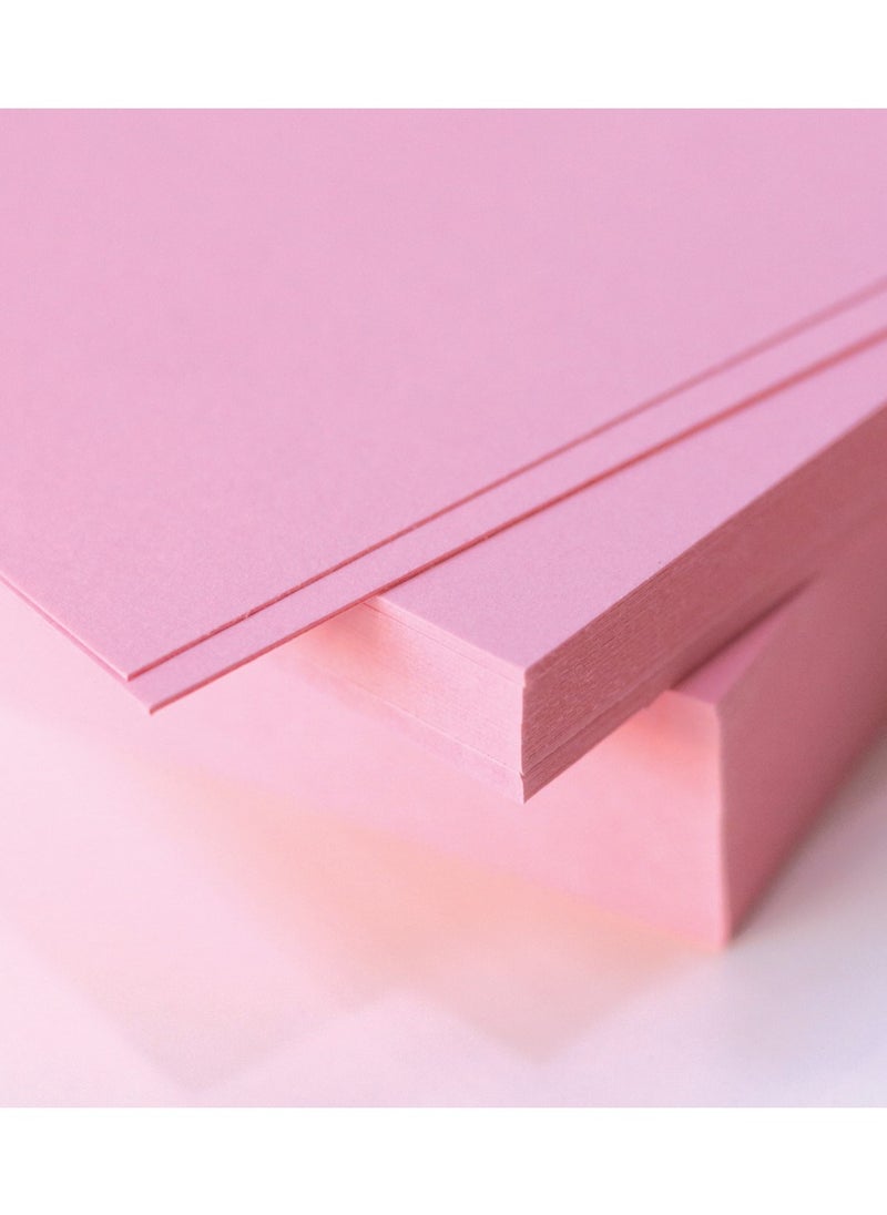firstnock A6 Pink Color Paper | Cardstock (10x15 cm) 250 GSM Thickness 50 Pcs | Premium Quality Paper for Crafts, Invitations, and DIY Projects  - Image 4