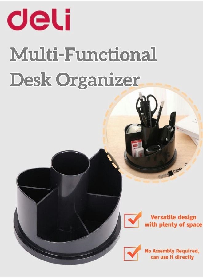 Deli Rotatable Multifunctional Desk Organizer And Multipurpose Pen Holder  - Image 4