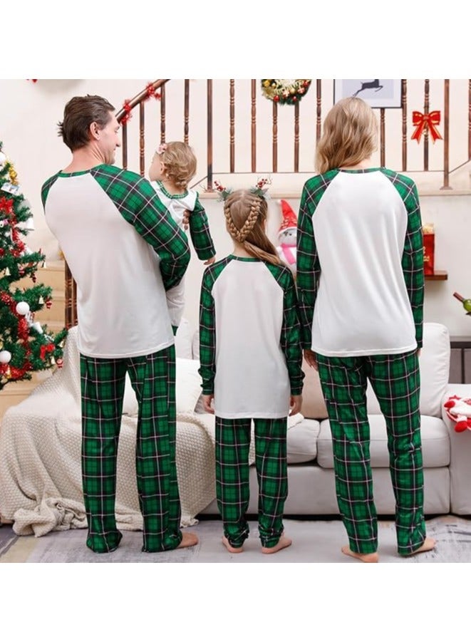 TAPIT Christmas Family Matching Pajamas Classical Nightwear Sleepwear Sets Long Sleeve Pjs for for Adults Kids and Baby Holiday Xmas Sleepwear Set (Women) - Image 3