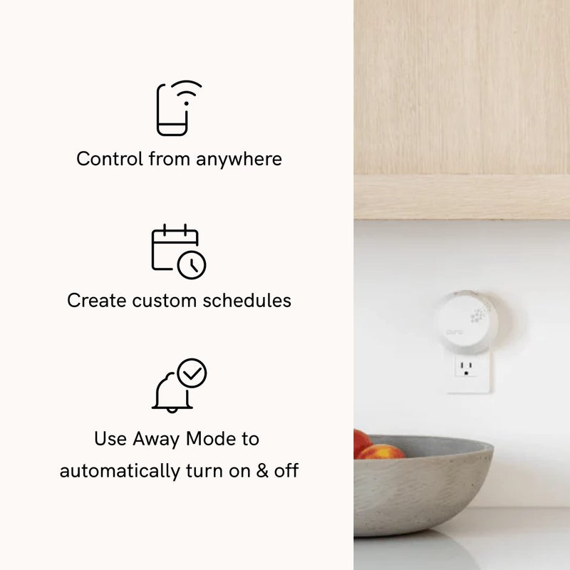 Pura Pura - Smart Home Fragrance Device Starter Set V3 - Scent Diffuser for Homes, Bedrooms & Living Rooms - Includes Fragrance Aroma Diffuser & Two Fragrances - Pacific Aqua and Yuzu Citron  - Image 5