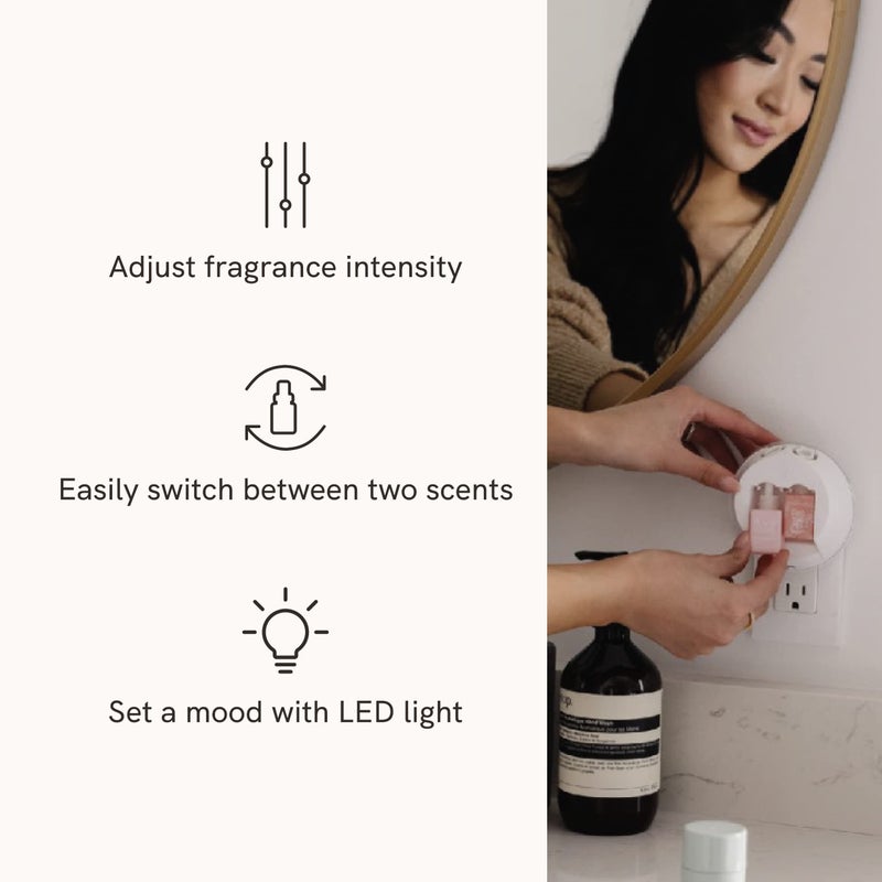 Pura Pura - Smart Home Fragrance Device Starter Set V3 - Scent Diffuser for Homes, Bedrooms & Living Rooms - Includes Fragrance Aroma Diffuser & Two Fragrances - Pacific Aqua and Yuzu Citron  - Image 4