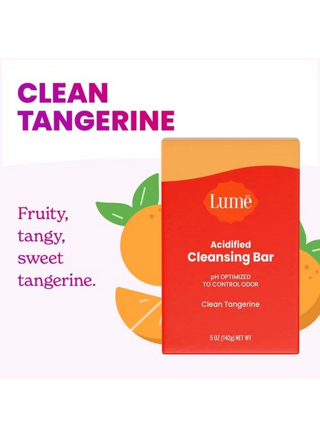 Lume Acidified Cleansing Bar24 Hour Odor Controlremoves Odor Better Than Soapmoisturizing Formulasls Free Paraben Freesafe For Sensitive Skin(Clean Tangerine) - Image 2