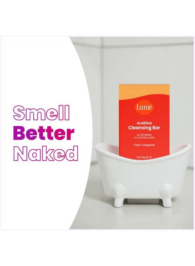 Lume Acidified Cleansing Bar24 Hour Odor Controlremoves Odor Better Than Soapmoisturizing Formulasls Free Paraben Freesafe For Sensitive Skin(Clean Tangerine) - Image 3