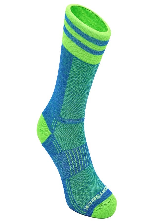 Wrightsock CoolMesh II Crew Running Socks for Men and Women – Eco-Friendly Anti Blister Socks - American Made - Image 1