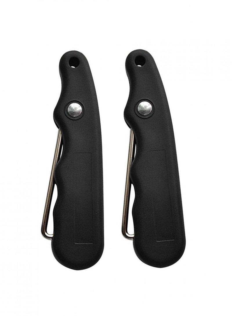 2 Pieces Ice Skate Lace Tightener Tool, Figure Skate Wire Lace Tightener Puller Tool, Sports Folding Lace Tightener for Ice Skates Figure Skates Boots Shoes - Image 1