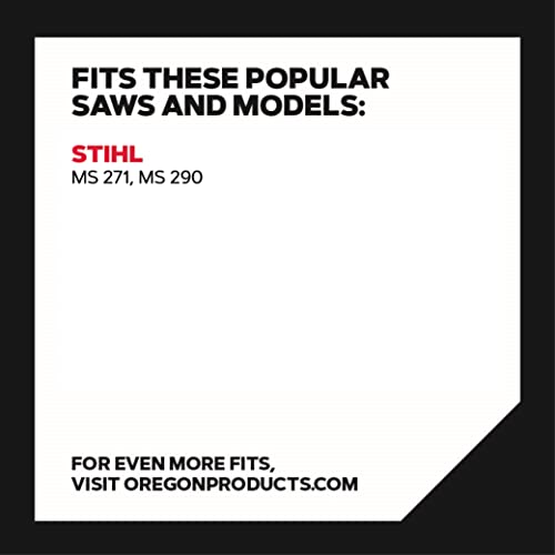 Oregon شريط منشار Oregon بديلاً بطول 20 بوصة وسلسلة منشار L81 AdvanceCut، 81 وصلة دفع، خطوة: .325"، قياس: .063"، اهتزاز منخفض (105671)، يناسب عدة موديلات من Stihl، رمادي - Image 3