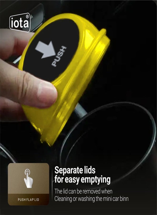 iota car bin | Plastic Car Dust Bins - car accessories 2025 | Dustbin for Car | Car Trash Bin | Car Trash Can | Mini Car Trash Bin Multicolour Pack of 4 - Image 3