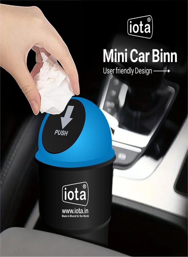 iota car bin | Plastic Car Dust Bins - car accessories 2025 | Dustbin for Car | Car Trash Bin | Car Trash Can | Mini Car Trash Bin Multicolour Pack of 4 - Image 4