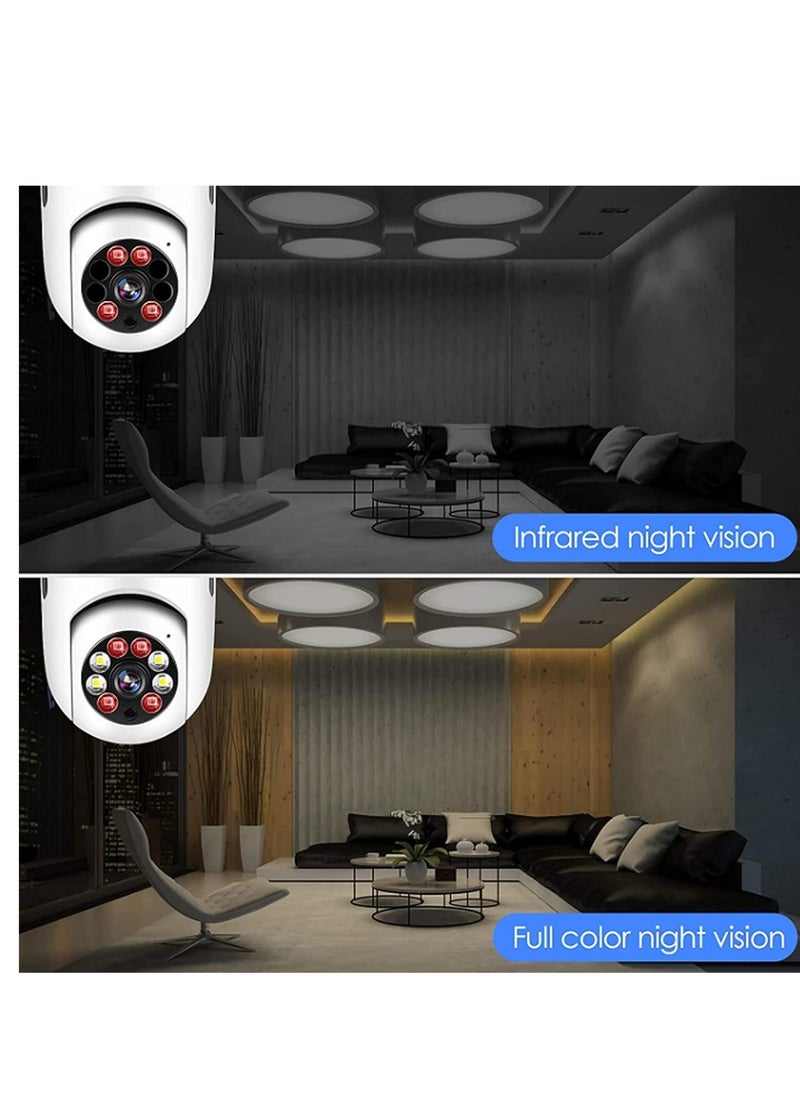 Generic Wireless Home Camera, Light Bulb Camera 360 Degree Full HD 1080P Smart Home Camera, Smart Night Vision, Two Way Audio, Smart Motion Detection, Real Time Alert, Recording  - Image 4