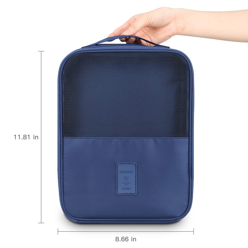 Mossio Packing Organizers,Mossio Foldable Dust-proof Overnight Travel Shoe Bag Dark Blue - Image 2
