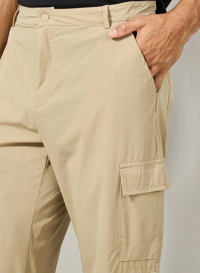 Styli Relaxed Fit Cargo Pocket Detail Pants
