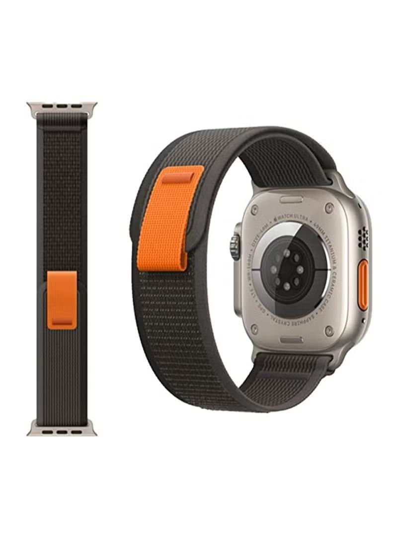 vesus Trail Loop Apple Watch Replacement Band 49mm 45mm 44mm - Black Grey