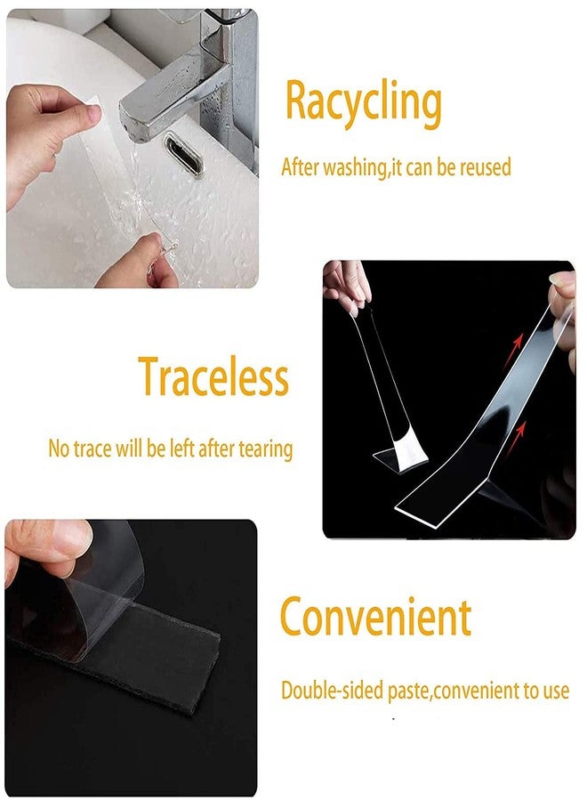 HOTFIX Nano Gel tape Waterproof Double Sided Transparent No Trace Nano Grip Gel Walls Washable Reusable Nano tape. - Image 4