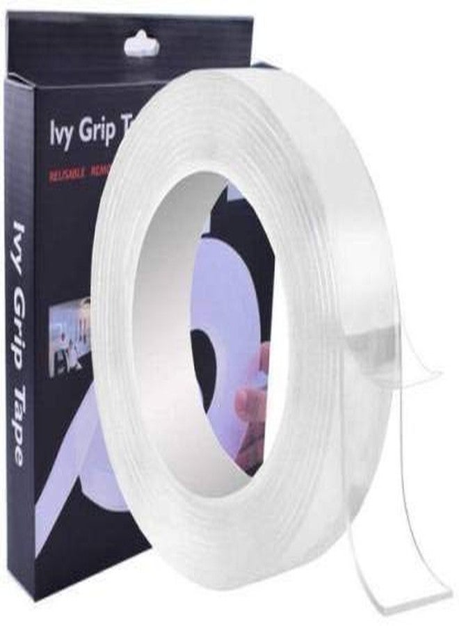 HOTFIX Nano Gel tape Waterproof Double Sided Transparent No Trace Nano Grip Gel Walls Washable Reusable Nano tape. - Image 1