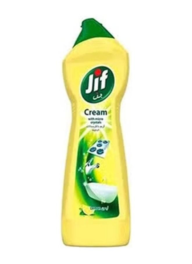 Jif Lemon Cream Cleaner With Micro Crystals Yellow 500ml  - Image 1