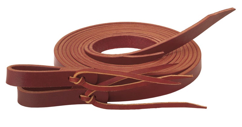 Weaver Leather Latigo Split Reins with Water Tie Ends, Burgundy, 1/2" x 8' - Image 1