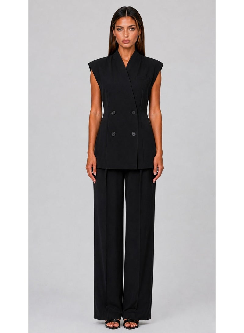 KYVELi Modern Elegance Suit Set-Black - Image 3