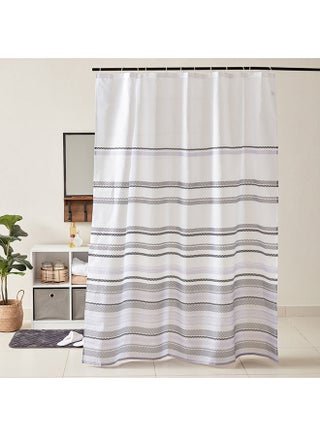 Nexus Printed Shower Curtain With 12 Hooks 200x180 cm - pzsku/ZBE0D70785CAB69106442Z/45/_/1674984220/45246635-8759-413e-ba8c-2e37f06de882