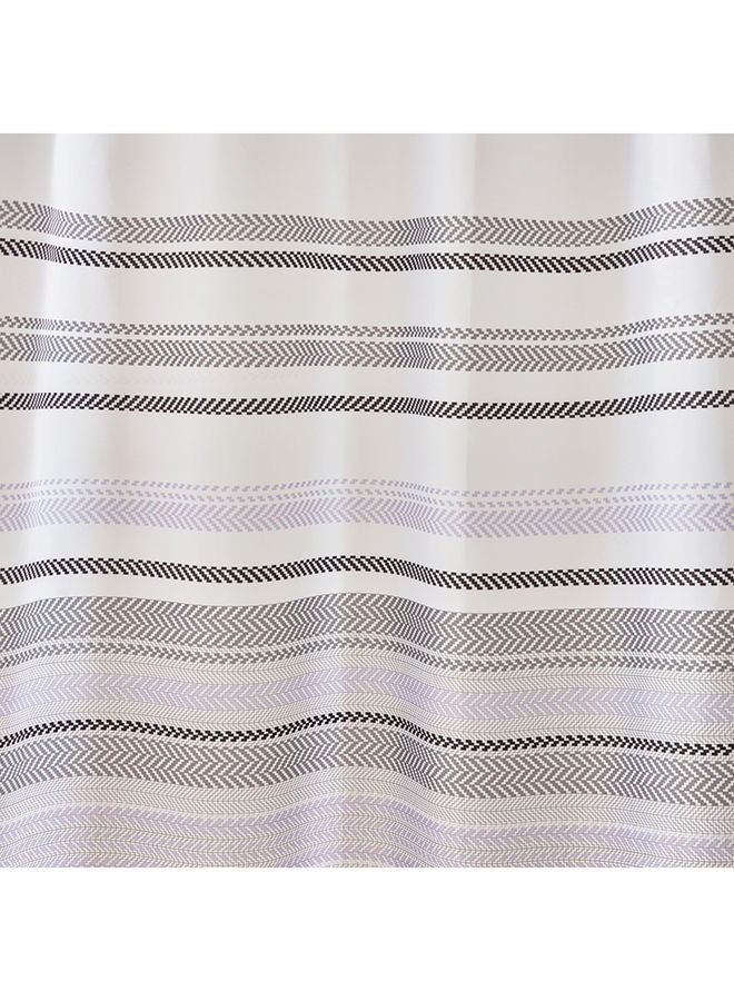 Nexus Printed Shower Curtain With 12 Hooks 200x180 cm