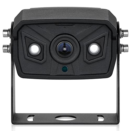 DALLUX Bus Truck Vehicle Backup Cameras Wide View Angle Cab Cam Rearview Reverse Waterproof Night Vision 4 Pin Camera for Travel Trailer/Pickup/Van/Oversize Truck/Fifth Wheel/RV Camper/Motor Home (12-24V) - Image 1