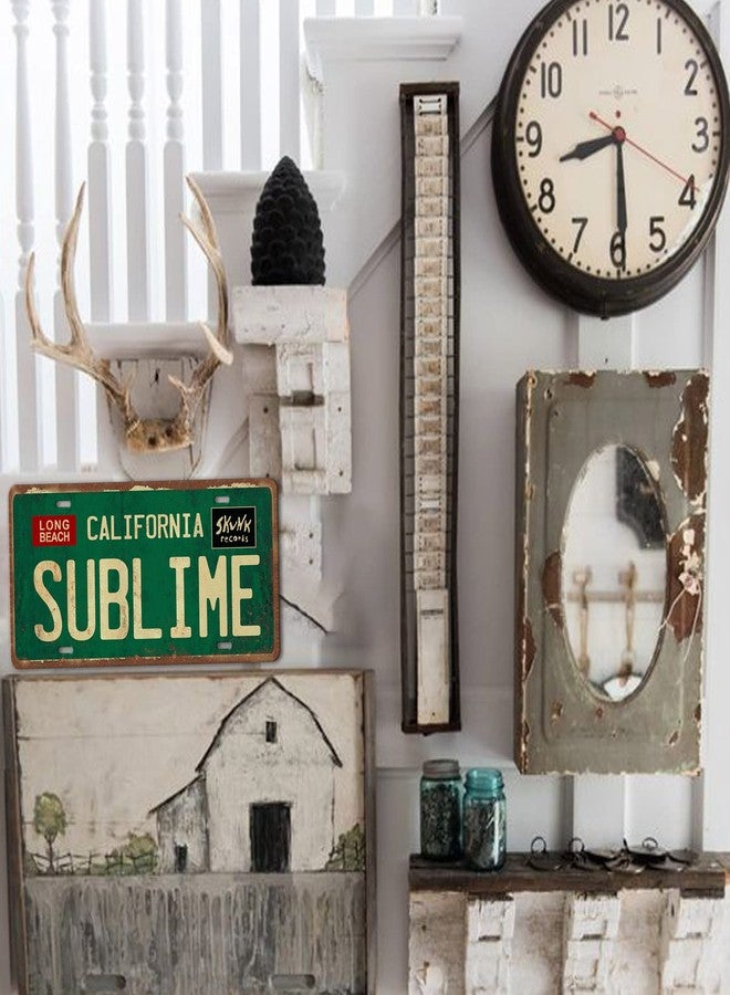 Liukliut Vintage Metal Tin Sign Long Beach California Sublime Poster Grunge Hippie Room Decor Rock Band Posters Sublime Tapestry Funny Street Signs For Bedroom Wall Aesthetic 90s Bathroom Sign 12 X 6 Inch - Image 4