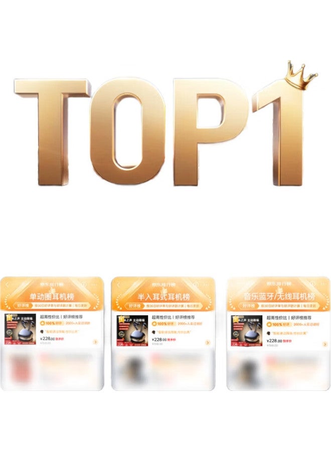 VIKEN [Berlin Voice | Top-End New Model] Bluetooth Headphones, Compatible With Sony Active Noise Cancellation 90Db, True Wireless In-Ear, Sports, Long Battery Life, Suitable For Huawei, Apple, Xiaomi - Image 1