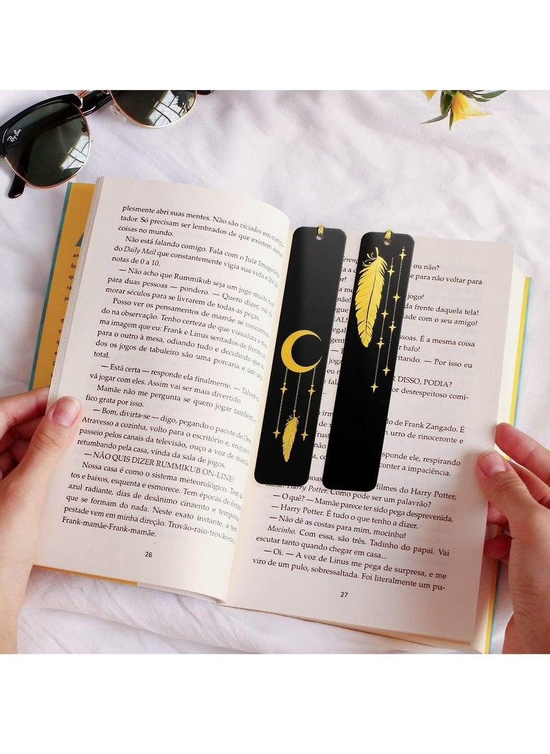 Oasisgalore - 2 Pieces Elegant Bookmark Metal Bookmarks，Gifts for Women，Friend，Teacher，Students - Image 1