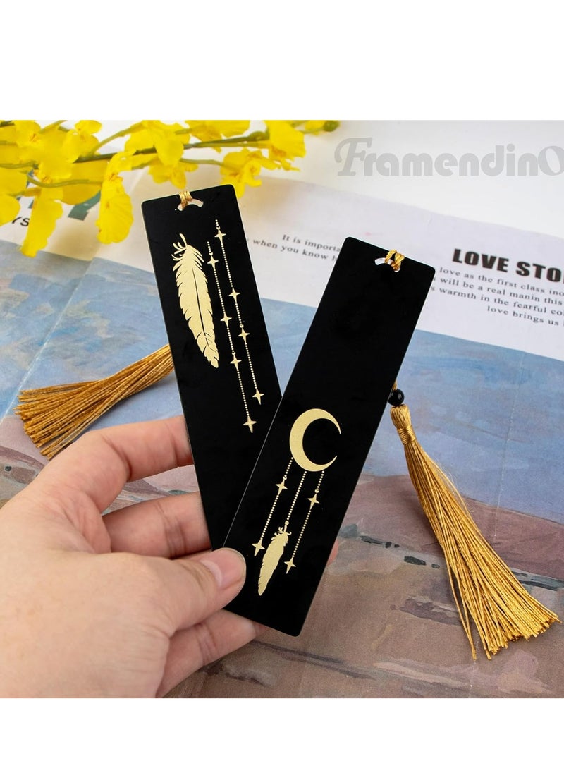 Oasisgalore - 2 Pieces Elegant Bookmark Metal Bookmarks，Gifts for Women，Friend，Teacher，Students - Image 1