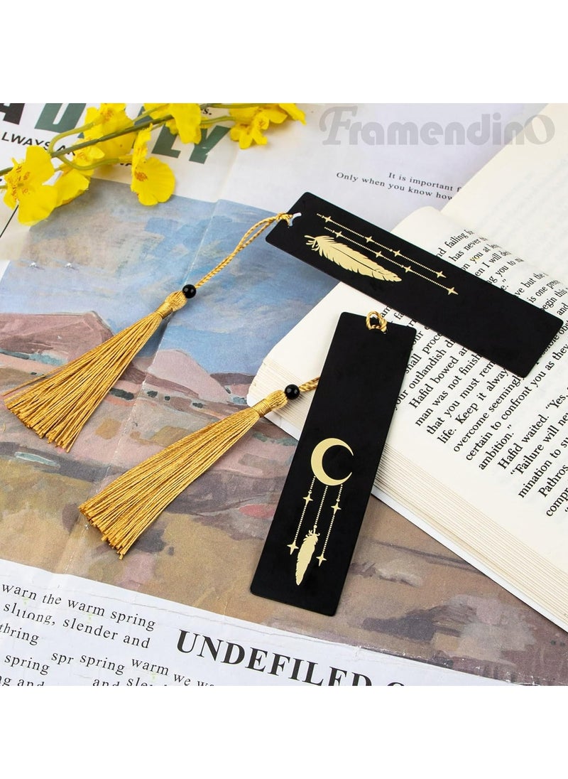 Oasisgalore - 2 Pieces Elegant Bookmark Metal Bookmarks，Gifts for Women，Friend，Teacher，Students - Image 1