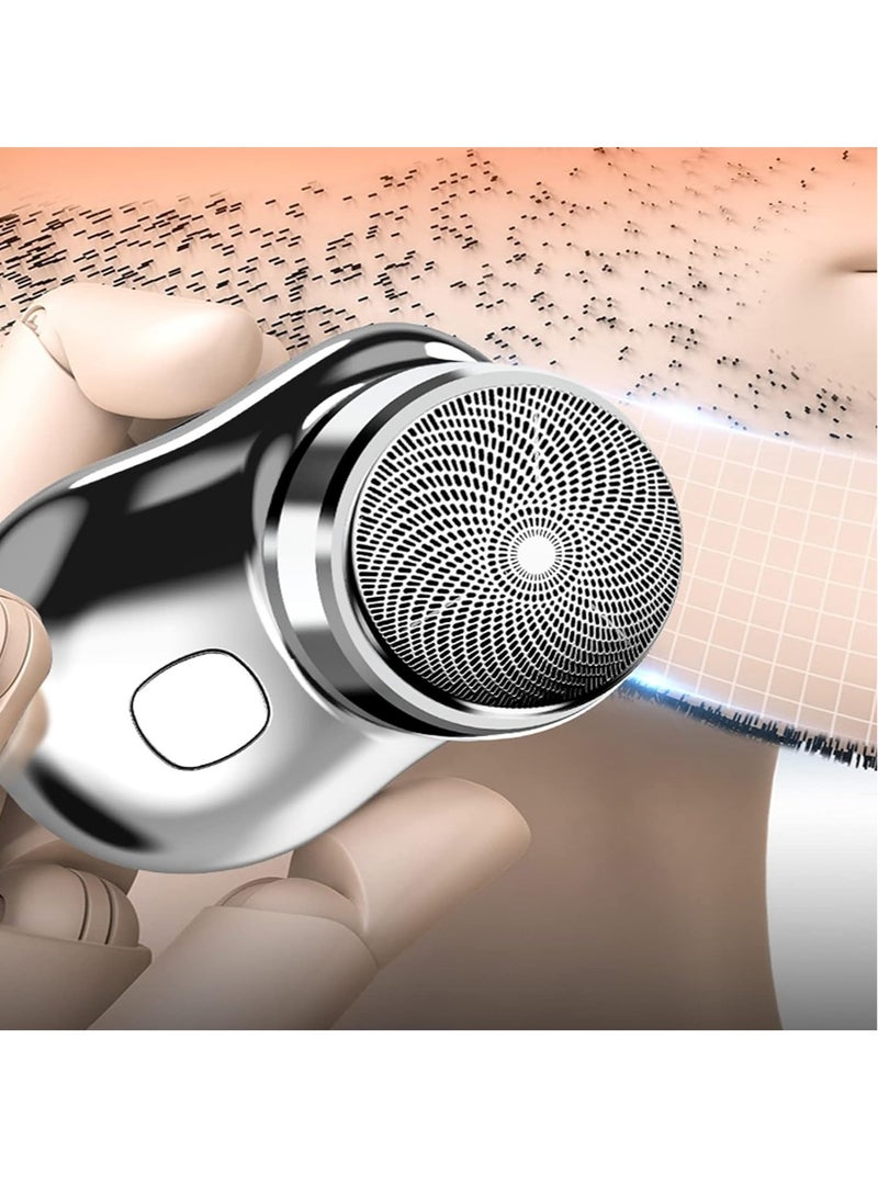 ELTRAZONE ELTERAZONE Electric Razor for Men, Newest Mini-Shave Portable Electric Shaver, Pocket Size Portable Shaver Wet and Dry Mens Razor USB Shaver Charging Easy One-Button Use Suitable for Home,Car,Travel - Image 4
