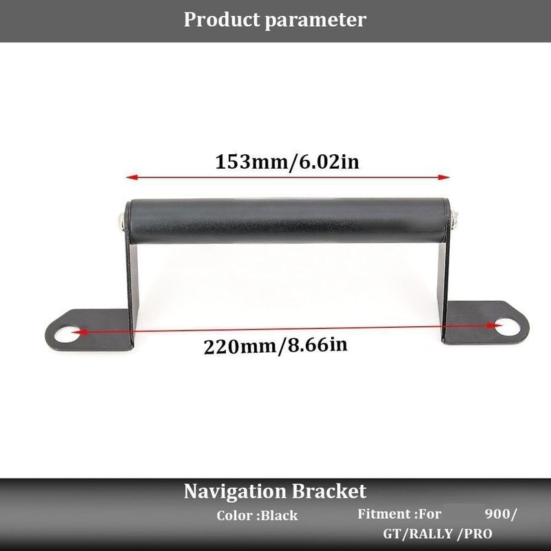 QASULER GPS Motorcycle Phone Navigation Bracket - Image 2