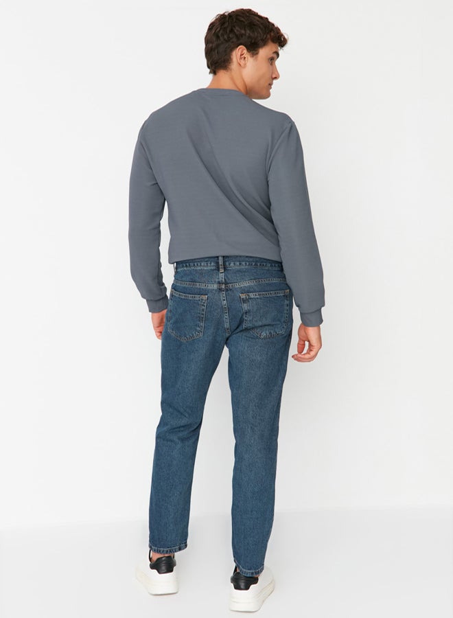 trendyol Relax Fit Blue Boyfriend Jeans - Image 4
