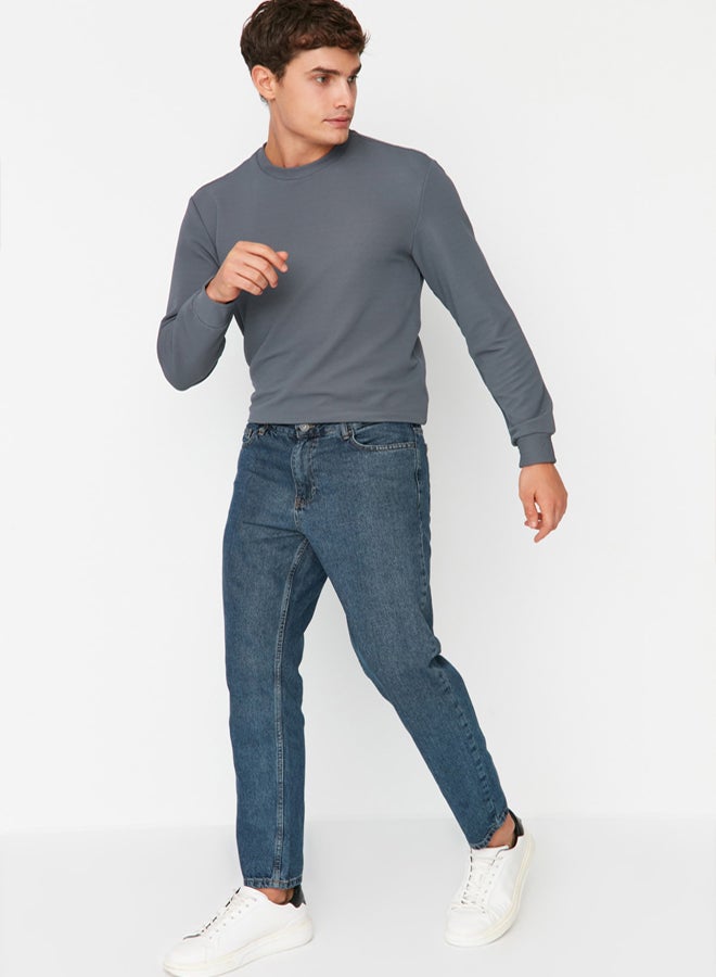 trendyol Relax Fit Blue Boyfriend Jeans - Image 2