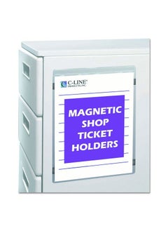 C-Line 83911 Magnetic Shop Ticket Holder Super Heavy 15" 8 1 2 X 11 (Box Of 15)  - Image 3