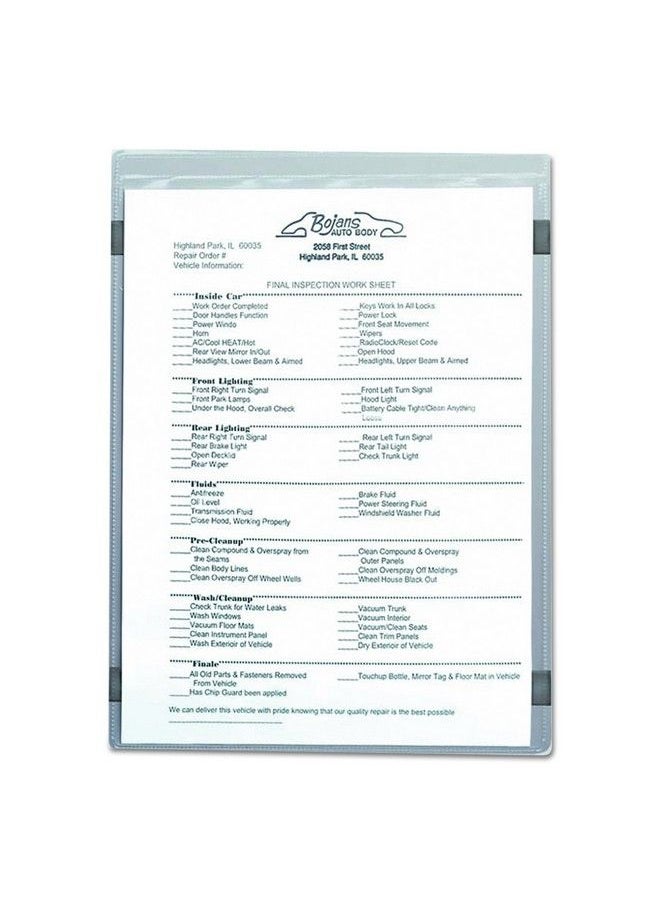 C-Line 83911 Magnetic Shop Ticket Holder Super Heavy 15" 8 1 2 X 11 (Box Of 15)  - Image 4