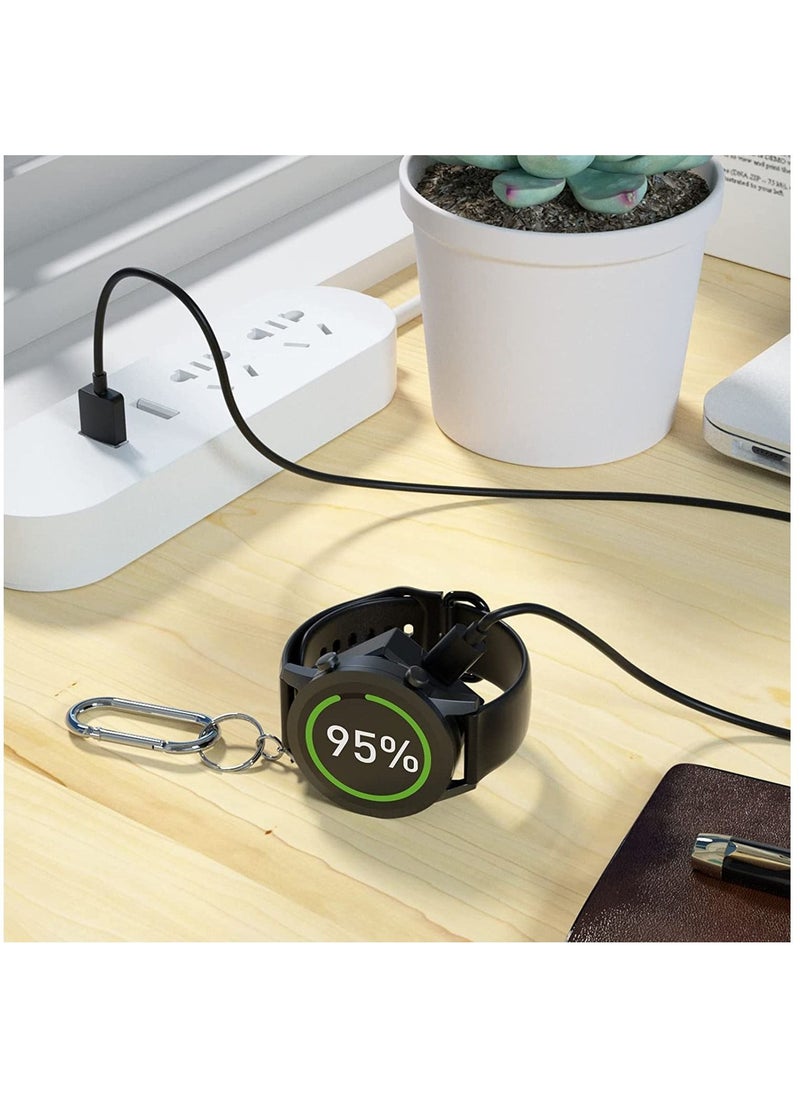 KASTWAVE - Wireless Charging Adapter for Samsung Galaxy Watch 5, Galaxy Watch 5 PRO, Galaxy Watch 4/3, Aative 2/1, Magnetic Keychain Wireless Adapter with USB C & Micro Port (Not Included Charging Cable) - Image 1