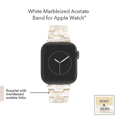 ANNE KLEIN سوار أن كليين النسائي من الأسيتات لساعة آبل - سوار آبل قابل للتعديل وآمن، بديل لسوار ساعة آبل، يناسب معظم المعاصم - Image 2
