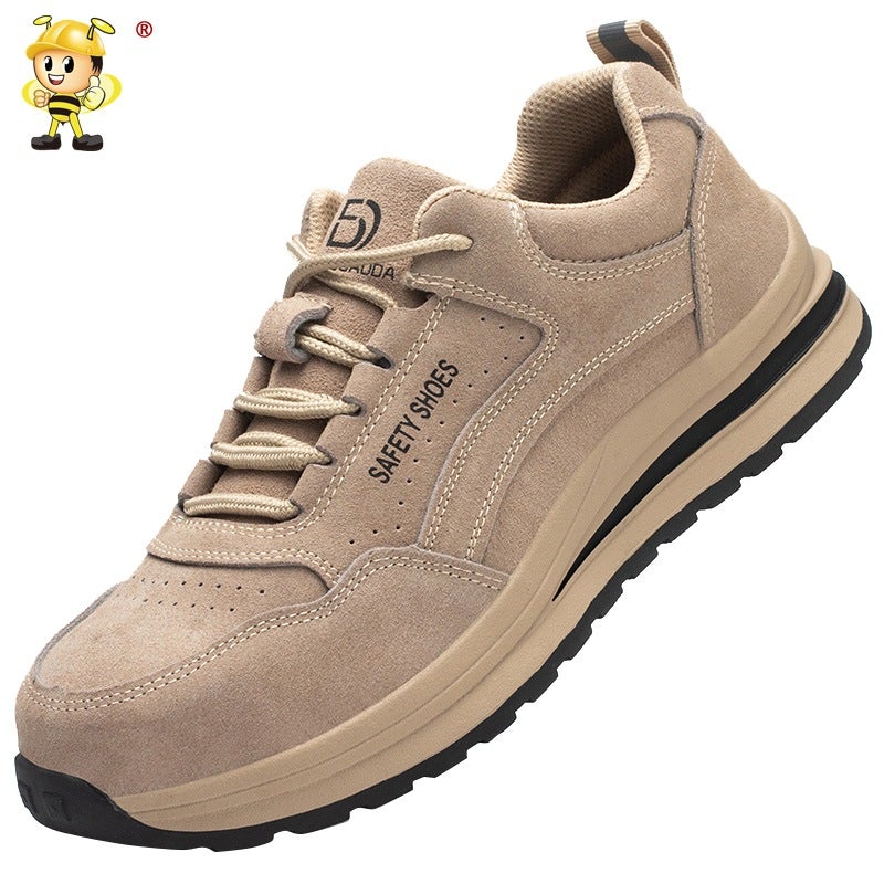 Smash-Resistant Breathable Labor Protection Shoes Puncture-Resistant Lightweight Safety Labor Protection Shoes Site Protection Labor Protection Work Shoes - Image 1