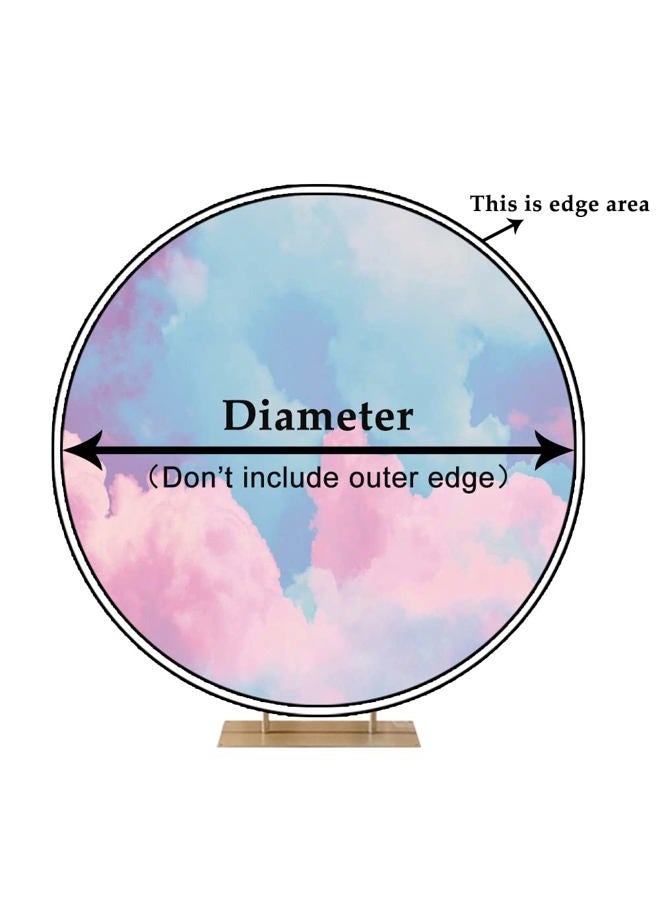 Leyiyi 7.5x7.5ft Soccer Round Backdrop Black and White Round Backdrop Cover Sports Theme Football Background for Kis Boys Man Birthday Party Newborn Soccer Gender Reveal Party Decoration Banner - Image 5