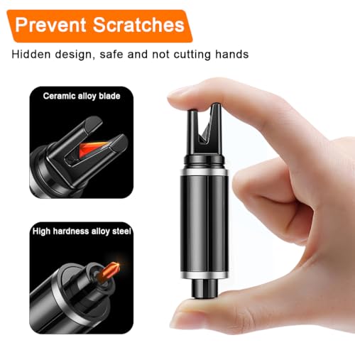 STHIRA® Compact Safety Hammers for Car Keyring, 2 in 1 Dual Head Safety Hammer with Seatbelt Cutter & Alloy Steel Window Breaker, Car Emergency Tool Life Hammer - Image 3