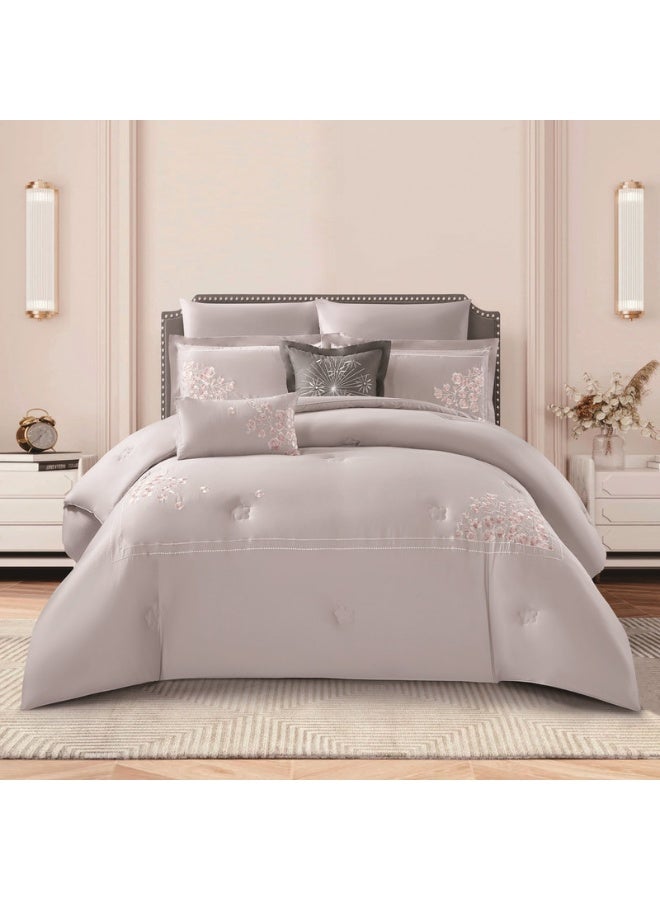 LEVORE Luxury 100% cotton summer bedspread set from LEVORE, suitable for king size beds, 8 pieces, 250 stitch count - Image 2