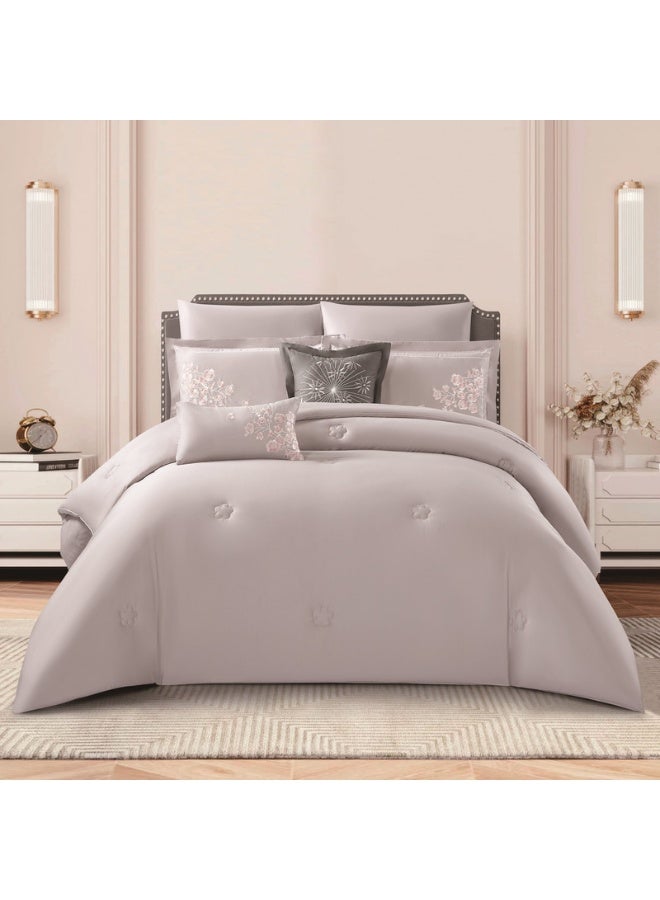 LEVORE Luxury 100% cotton summer bedspread set from LEVORE, suitable for king size beds, 8 pieces, 250 stitch count - Image 1