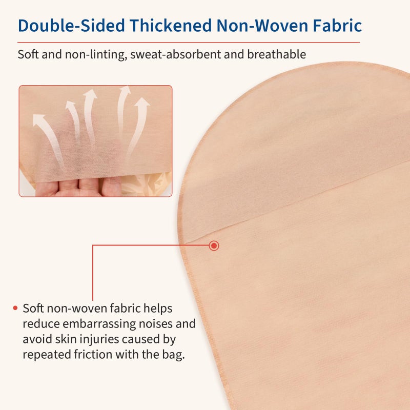 DERAYMI 20 PCS Colostomy Bags with Extra Large Skin Barrier, 15mm-105mm Ostomy Supplies, One-Piece Drainable Large Ostomy Bags for Ileostomy Stoma Care, Cut-to-Fit - Image 5