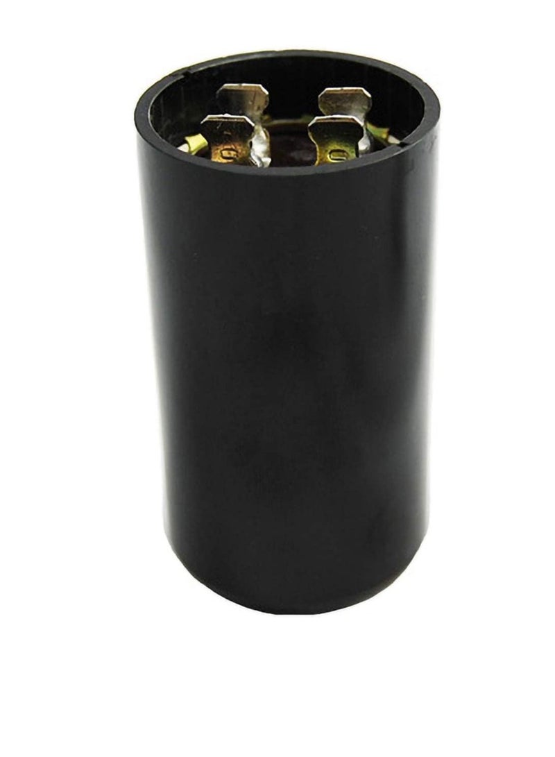 High Quality 2 Pin Cylinder Shaped Motor Starting Capacitor Black (216-259 MFD (216-259µF)) - Image 2